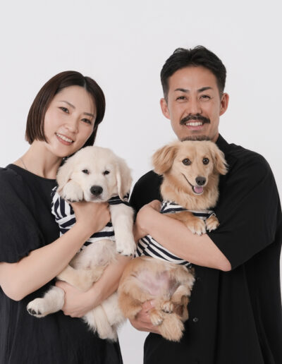 ペットと家族写真
