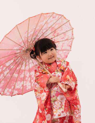 七五三3歳女の子傘